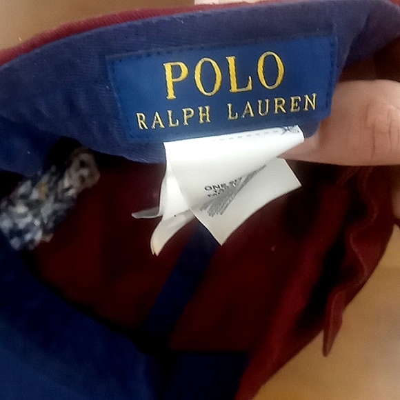 Polo Ralph Lauren Bear Burgundy Hat - Picture 6 of 6